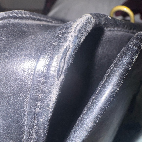 Coach Black Leather Shoulder Bag (No Strap) Vintage before 1994 - Picture 12 of 14